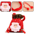 Xmas Candy Bag Flannel Xmas Gift Bag for Home Holiday Party Decor (Santa)