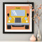 Frameless Digital Painting Cartoons Car Pattern DIY Painted By Numbers on Can