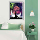 5D DIY Diamond Painting Colorful Moon Full Round Drill Mosaic Picture Kits