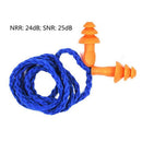 Protect Hearing Xmas Tree Shape Soft Silicone Earplugs With Corded Earmuff