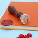 Copper Head Stamp DIY Paint Wax Envelope Sealing Seal with Wood Handle(m008
