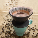 Silicone Coffee Dripper Funnel Foldable Kitchen Coffee Maker Tool (Black) Newly