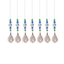 Crystal Glass Clear Chandelier Pendant Faceted Prism Part Hanging Decor (D)