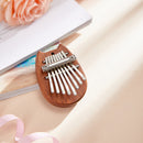 Portable Mini 8-Key Sapele Plate Kalimba Beginners Thumb Piano Mbira (Cat)