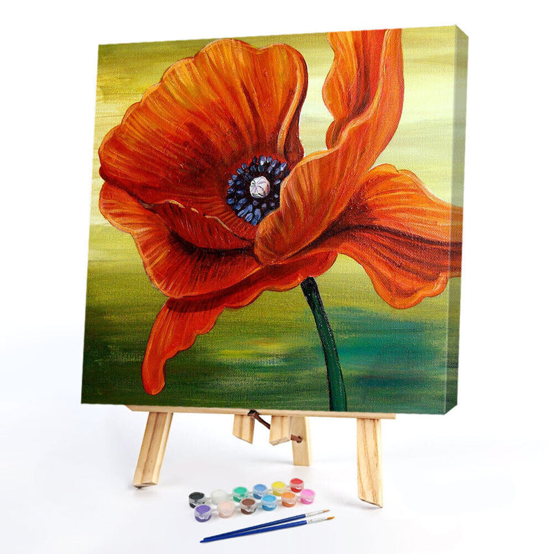 Flower Oil Paint By Numbers DIY Handpainted on Canvas Home Decoration Unframe