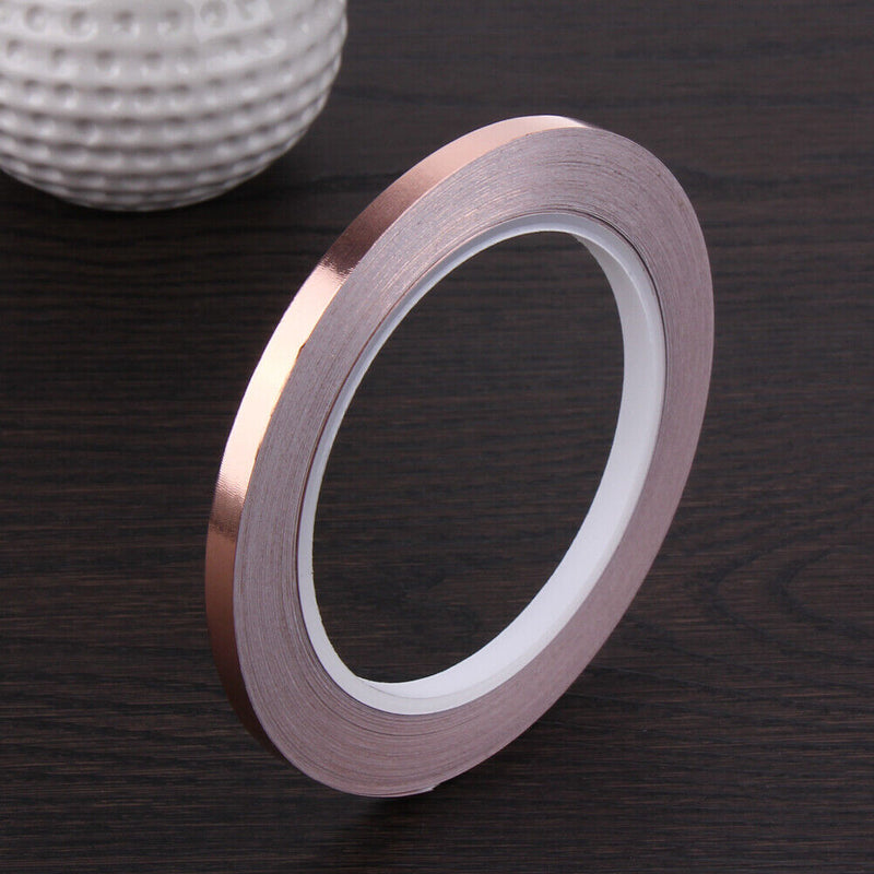 1pcs Copper Film Tape 20m Length 6mm Wide Self Adhesive Copper Film