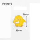Backpack Accessories Clothes Lapel Pin Enamel Pins Animal Brooch Yellow Duck