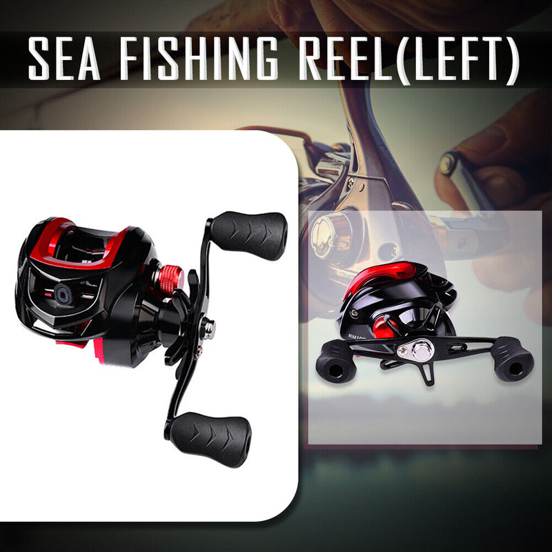 7.2:1 High Speed Baitcasting Wheel Spool Saltwater Freshwater Fishing Tackle