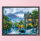 14CT Counted Handmade Needlework Pleasant Landscape DIY Bedroom Cross Stitch