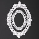 2pcs Oval Cutting Dies Album Decor Scrapbooking DIY Template Lace Newly