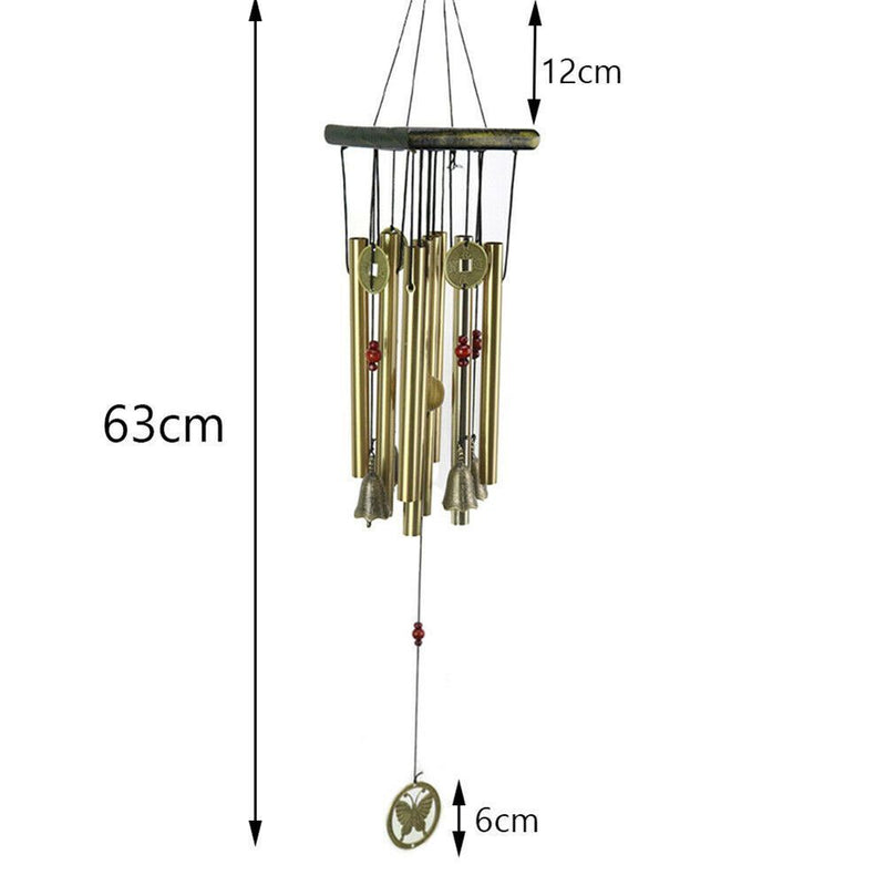 Yard Garden DIY Hanging Ornament Pendant Windchime Copper Bells Wind Chimes