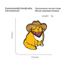 Funny Brooch Cute Badge Novelty Animal Enamel Pin Lapel Pins Cowboy Cats