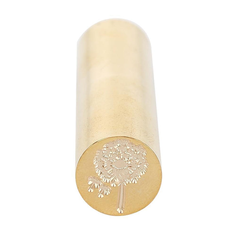 Cylindrical Sealing Wax Brass Envelope Retro Seal Stamp Round Bar Customs S