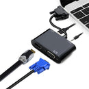 VGA to HDMI Compatible+3.5mm Audio+VGA Converter Splitter HDTV Display Connector