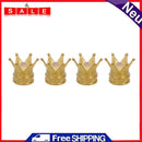 4PCS UNIVERSAL CROWN STYLE CAR TIRES AIR VALVE STEM CAP AUTOMOBILE TIRES STE