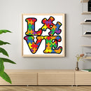 DIY Rhinestone Mosaic Love Letters Full Round Diamond Painting Kit Gift