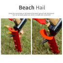 Snow & Sand Tent Stakes Pegs - Rustproof Aluminum U-Shaped Tent Pegs (Red) Newly