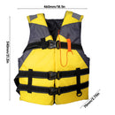 Adults Floating Jacket Lightweight Life Vest for Fishing Swimming (Yellow) Newly