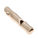 Brass Bamboo Shape Key Chain Whistle SOS Survival EDC Tool Newly