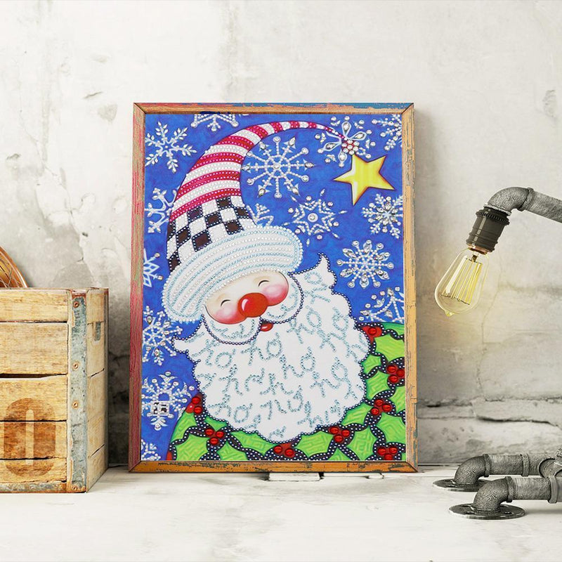 5D DIY Special Shaped Diamond Painting Santa Claus Cross Stitch Kits Needlework