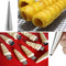 5pcs DIY Cones Stainless Steel Spiral Baked Croissants Tubes Pastry Mold(S)