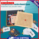 Wooden Hundred Board Preschool Training Montessori Chart Game for 7-14Y Children