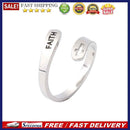 Opening Rings Stainless Steel Couple Love Hope Friendship Jewelry Accessories