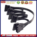 5Molex 4 Pin 1 to 5 SATA 15 Pin Hard Drive Power Supply Splitter Cable 78cm