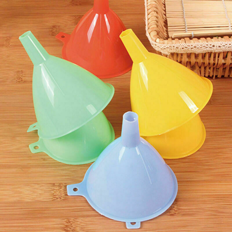 3 x Plastic Funnel Kitchen Tool Lab Car Gadget Liquid Oil-Fill Water Dlwo J8R4