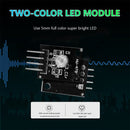 HW-479 3.3V 5V 5mm KY-011 PCB Dual Color RGB LED Sensor Modules Black