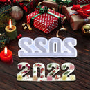 Silicone Epoxy Molds 2022 Number Moulds DIY Art Craft Ornaments for Desktop