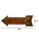 Special Shape Arrow Mark Metal Sign Retro Waterproof Door Hanging Board (1)