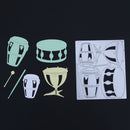 Musical Instruments Bass Drum DIY Metal Stencil Scrapbook Cutting Die-14964