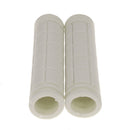 Soft BMX MTB Cycle Mountain Bicycle Bike Handle bar Rubber End (white)
