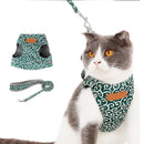 Japanese Style Pet Dog Harness Vest Outdoor Walking Leash Set (Green S) Newly