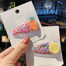 5pcs Colorful Sequins Hair Clip BB Hairpin Korean Candy Color Barrettes for G