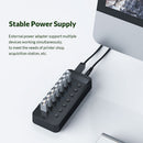 ORICO CT2U3-7AB USB-A 3.0 HUB Adapter 5Gbps 7 Ports Splitter (Black EU)