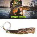 #A Octopus Squid Fishing Lures Soft Skirt Baits Tuna Trolling Seawater Fishing T