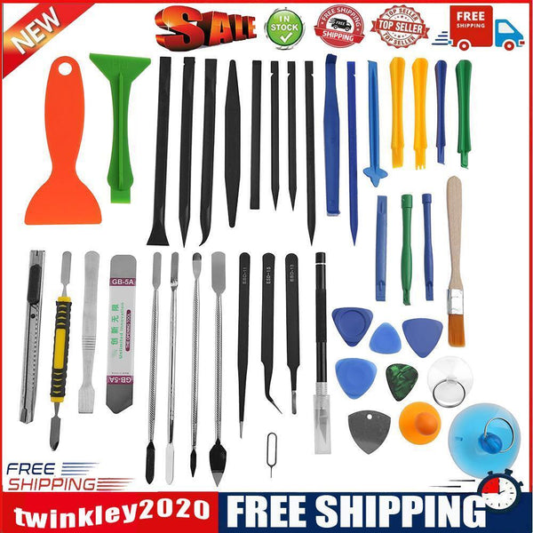 43 in 1 Screwdriver Opening Disassembly Pry Pliers Repair Tool Kit Set