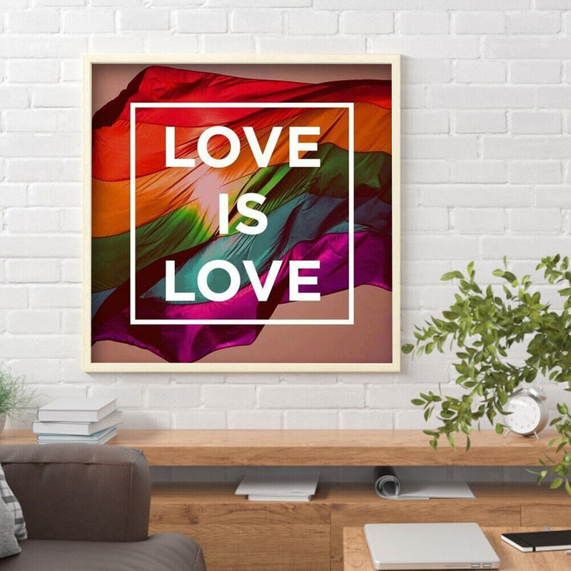5D DIY Diamond Painting Full Round Drill rainbow flag Picture of Rhinestone
