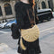 Tassels Beach Messenger Handbag Women Girl Crochet Straw Shoulder Bag/Beige
