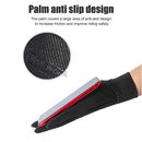 Breathable Anti-Slip Women Men Two Finer Cut Fishing Cycling Gloves (Black)