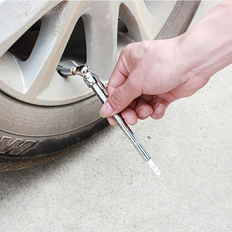 Portable Stainless Steel Pen Shaped Car Vehicle Tires Air Pressure Test Meters Mes