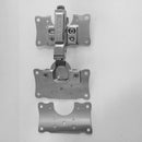 Stainless Steel Hinge Repair Plate Plate Installer Kit for Cabinet Window D