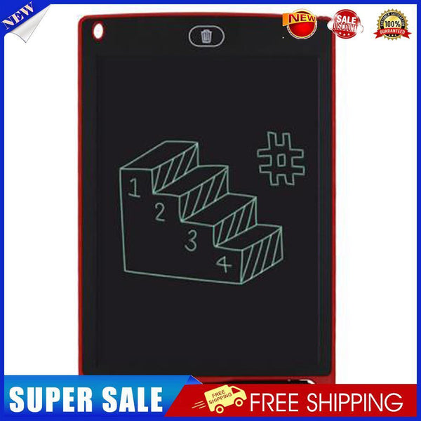 8.5in LCD Digital Writing Tablet Portable Drawing Board (Monochrome Red)
