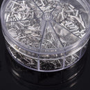 1900pcs 5 Models Non Insulated Electrical Crimp Cord Wire End Terminal