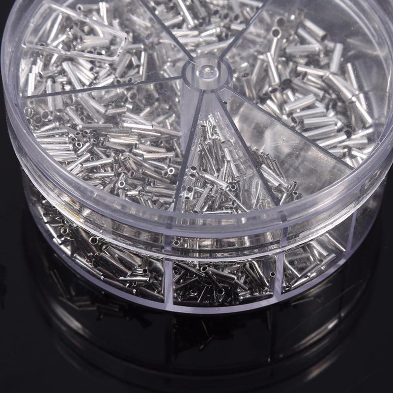 1900pcs 5 Models Non Insulated Electrical Crimp Cord Wire End Terminal