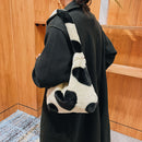 Women Soft Warm Plush Handbags Autumn Winter Fluffy All-match Phone Evening