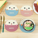 Cartoon Teacup Cat Heat Insulation Pad Pot Mat Silicone Tableware Mat