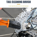 Motorcycle Bike Chain Brush MTB Bicycle Chain Scrubber Cleaning Tool Orange